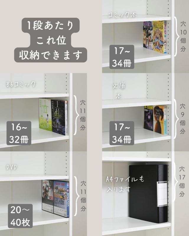 本棚 扉付き スリム 幅30.5 奥行31 高さ184cm 隙間 隙間収納 棚 シェルフ 木製 漫画 コミック すきま 隙間 収納 ラック ブックシェルフ 推し 推し活 山善 YAMAZEN 【送料無料】_8
