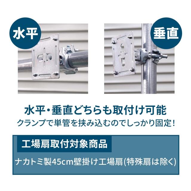 工場扇 45cm 壁掛け式 工業扇風機 工業用扇風機 業務用扇風機 単管