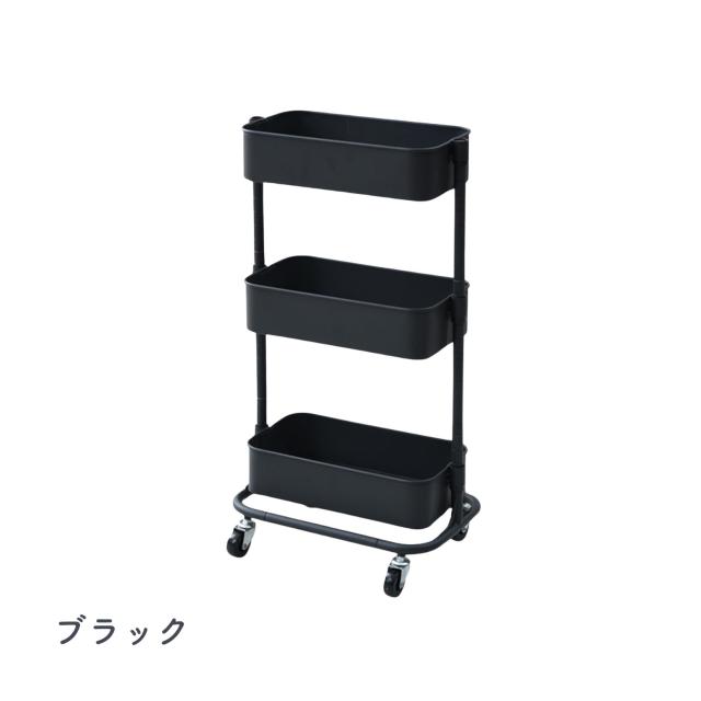 新品未使用箱不良　山善キッチンスリムワゴン　キャスター付きSKSW-170（W） すきま収納 幅18 キャスター付き SKSW-170 ホワイト | 山善