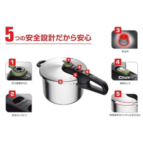 ティファール 圧力鍋 セキュア トレンディ 6.2L cost74736 【公式通販】