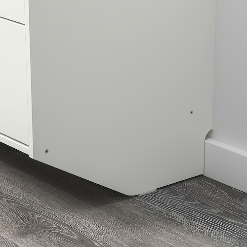 IKEA イケア ラックネス チェスト 引き出しx3 ホワイト 壁取り付け型
