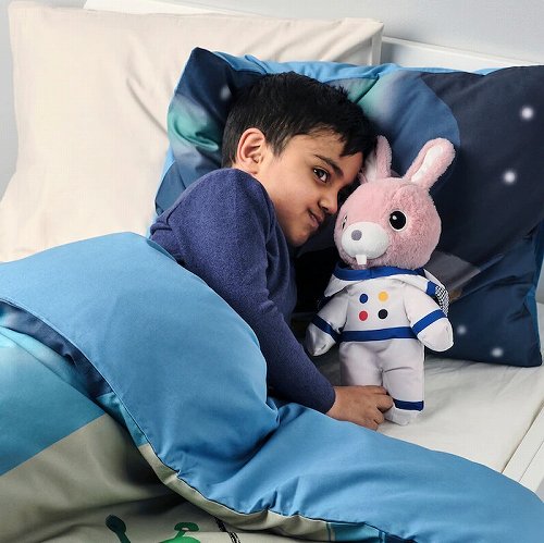 IKEA イケア ソフトトイ 宇宙服付き ウサギ 28cm m50551532