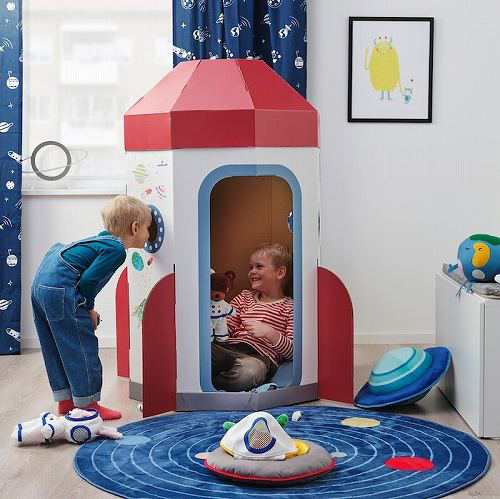 IKEA イケア ソフトトイ 宇宙船 マルチカラー m60551635 IKEA イケア ソフトトイ 宇宙船 マルチカラー m60551635