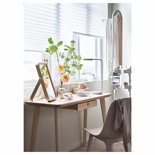 IKEA イケア テーブルミラー 鏡 アッシュ 27x40cm c80306921 IKORNNES