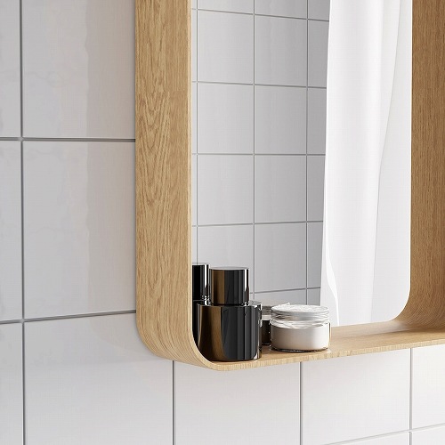 IKEA イケア ミラー オーク材突き板 40x50cm m10591592 DVARGSYREN ドヴェリスィレン