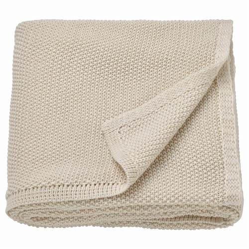 IKEA イケア ひざ掛け オフホワイト 130x170cm m50549544 HUMLEMOTT フムレモット