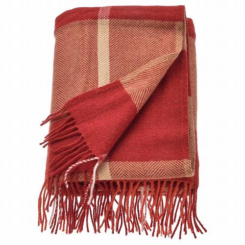 IKEA イケア ひざ掛け レッド 130x170cm m80563487 MYRULL ミールル の通販は