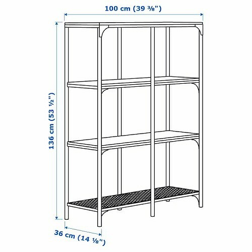 IKEA イケア シェルフユニット ブラック 100x136cm big10339294 