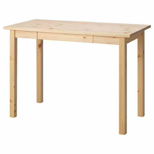 IKEA イケア テーブル パイン材 クリア 105x50cm big10359994 BATTERN バッテルン