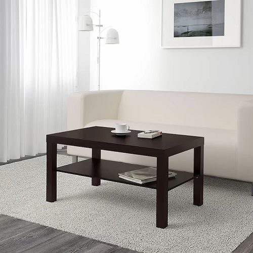 IKEA イケア コーヒーテーブル ブラックブラウン 黒茶 90x55cm big20352987 LACK ラック_1