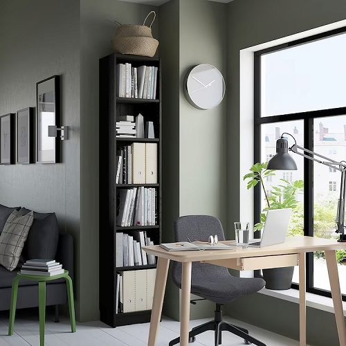 IKEA Billy 棚 IKEA イケア 本棚 ブラック オーク調 40x28x202cm big40477335 BILLY