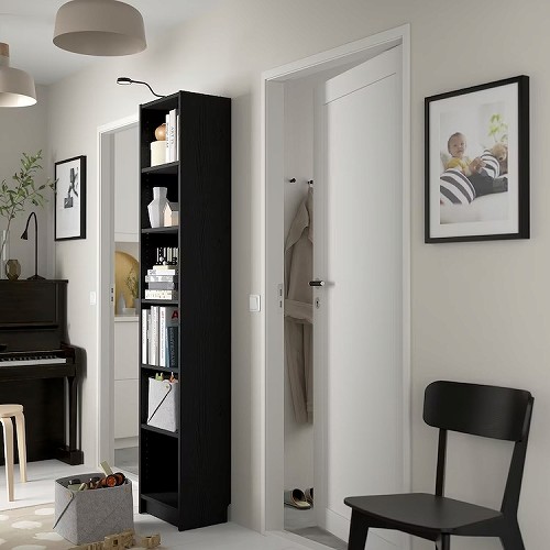 IKEA イケア 本棚 ブラック オーク調 40x28x202cm big40477335 BILLY