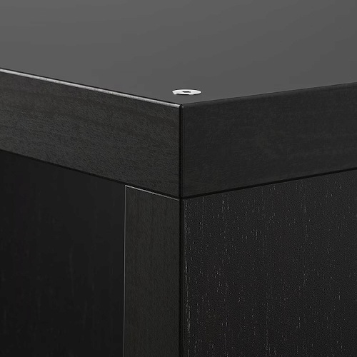 IKEA イケア シェルフユニット ブラックブラウン 42x147cm big90351890 KALLAX カラックスの通販は