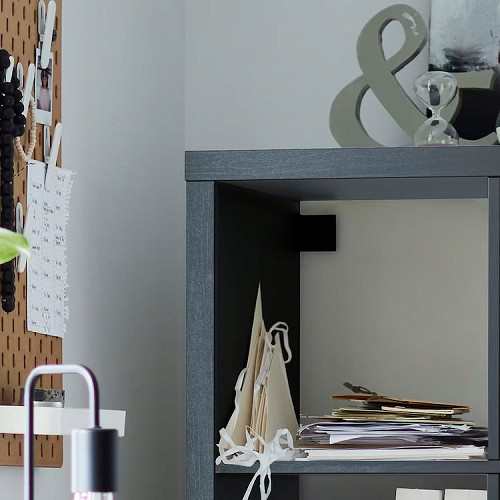 IKEA イケア シェルフユニット ブラックブラウン 42x147cm big90351890 KALLAX カラックスの通販は