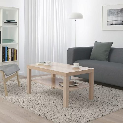 IKEA イケア コーヒーテーブル ホワイトステインオーク調 90x55cm