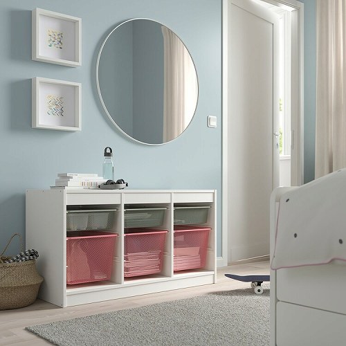 IKEA　トロファスト TROFAST トロファスト 収納コンビネーション, ホワイト/ホワイト