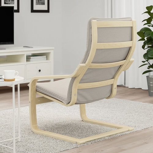 【セット商品】IKEA イケア パーソナルチェア バーチ材突き板 クニーサ ライトベージュ big19240788 POANG ポエング_2