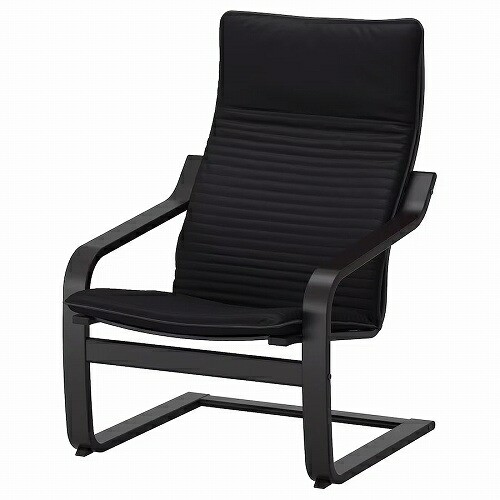 【セット商品】IKEA イケア パーソナルチェア ブラックブラウン クニーサ ブラック big39240829 POANG ポエング