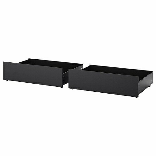 IKEA イケア ベッド下収納ボックス ベッドフレーム用 ブラック