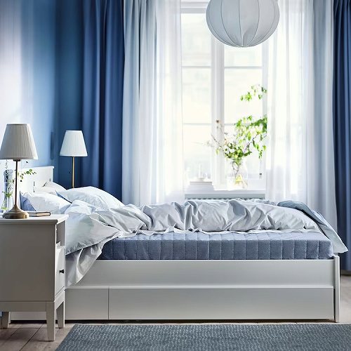 IKEA イケア ボンネルコイルマットレス ダブル かため ライトブルー 140x200cm big70453583 VADSO ヴァドソ_3