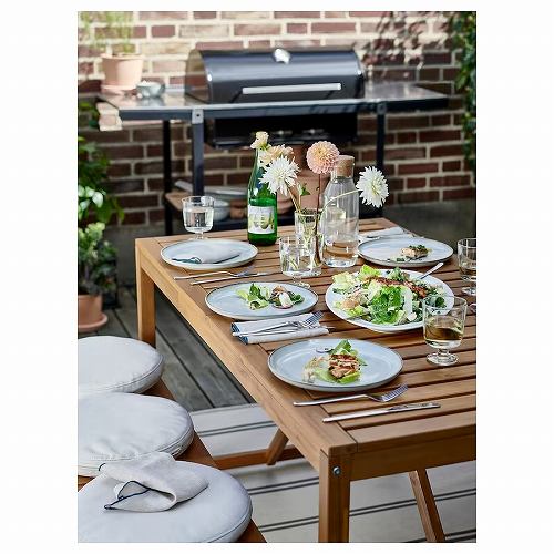 IKEA イケア テーブル 屋外用 ライトブラウンステイン 140x75cm big80511200 NAMMARO ネッマロー_2