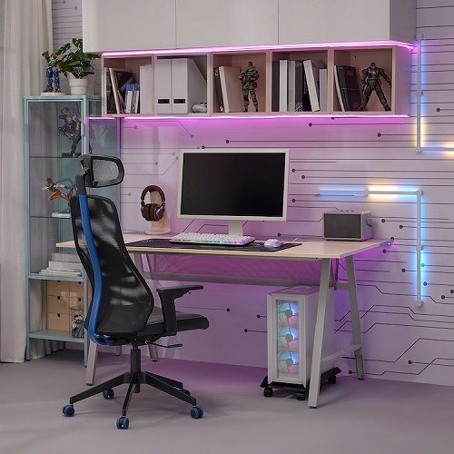 IKEA イケア ゲーミングチェア ボームスタード ブラック ブルー big60574284 MATCHSPEL マッチスペル_1