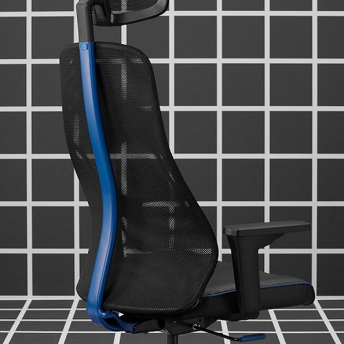 IKEA イケア ゲーミングチェア ボームスタード ブラック ブルー big60574284 MATCHSPEL マッチスペル_3