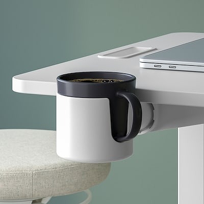 IKEA イケア ラップトップテーブル キャスター付き ホワイト 66x50cm