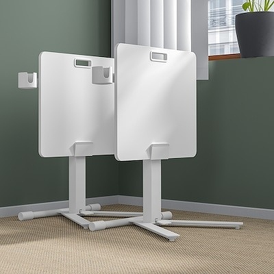IKEA イケア ラップトップテーブル キャスター付き ホワイト 66x50cm
