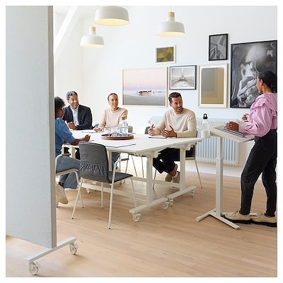 IKEA イケア ラップトップテーブル キャスター付き ホワイト 66x50cm