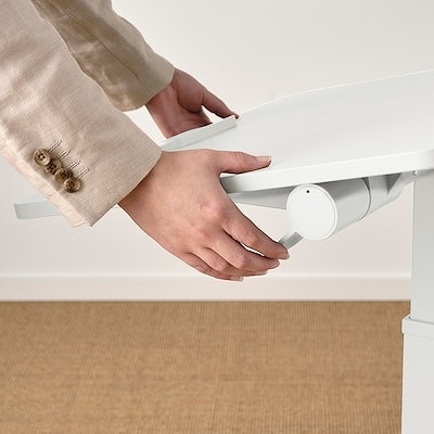 IKEA イケア ラップトップテーブル キャスター付き ホワイト 66x50cm