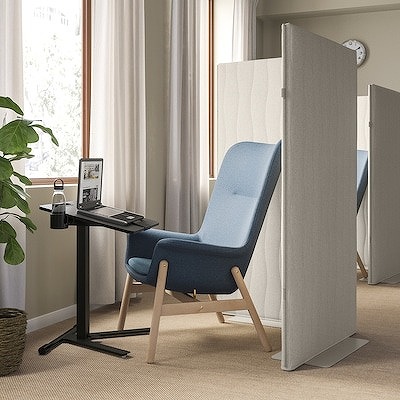 IKEA イケア ラップトップテーブル キャスター付き ブラック 66x50cm big20515593 MITTZON ミッツォーン