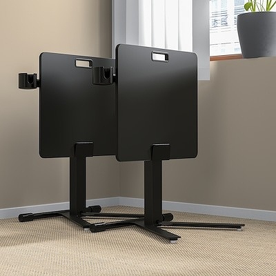 IKEA イケア ラップトップテーブル キャスター付き ブラック 66x50cm big20515593 MITTZON ミッツォーン