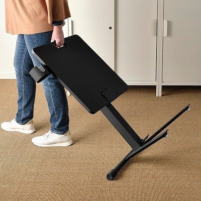 IKEA イケア ラップトップテーブル キャスター付き ブラック 66x50cm big20515593 MITTZON ミッツォーン