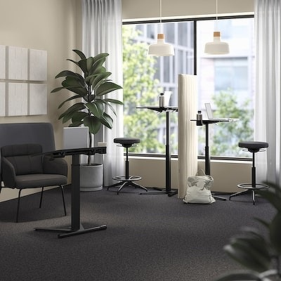 IKEA イケア ラップトップテーブル キャスター付き ブラック 66x50cm big20515593 MITTZON ミッツォーン