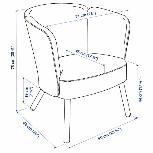 IKEA イケア パーソナルチェア ヴィースレ グレー big30544726 HERRAKRA ヘルークラ_4