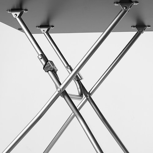 IKEA イケア 折りたたみテーブル ブラック 67x67cm big70546894 GUNDE