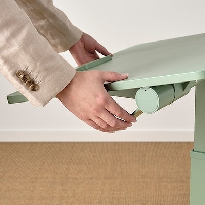 IKEA イケア ラップトップテーブル キャスター付き  グリーン  66x50cm big90519111 MITTZON ミッツォーン