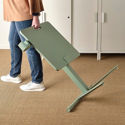 IKEA イケア ラップトップテーブル キャスター付き  グリーン  66x50cm big90519111 MITTZON ミッツォーン