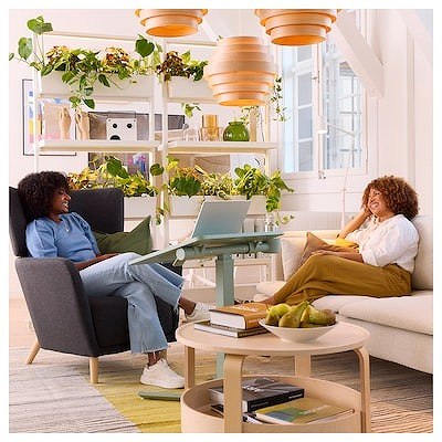 IKEA イケア ラップトップテーブル キャスター付き  グリーン  66x50cm big90519111 MITTZON ミッツォーン