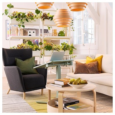 IKEA イケア ラップトップテーブル キャスター付き  グリーン  66x50cm big90519111 MITTZON ミッツォーン