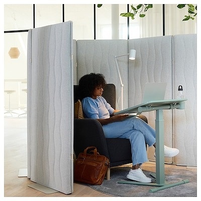 IKEA イケア ラップトップテーブル キャスター付き  グリーン  66x50cm big90519111 MITTZON ミッツォーン