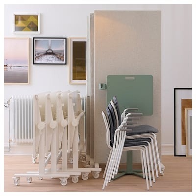 IKEA イケア ラップトップテーブル キャスター付き  グリーン  66x50cm big90519111 MITTZON ミッツォーン