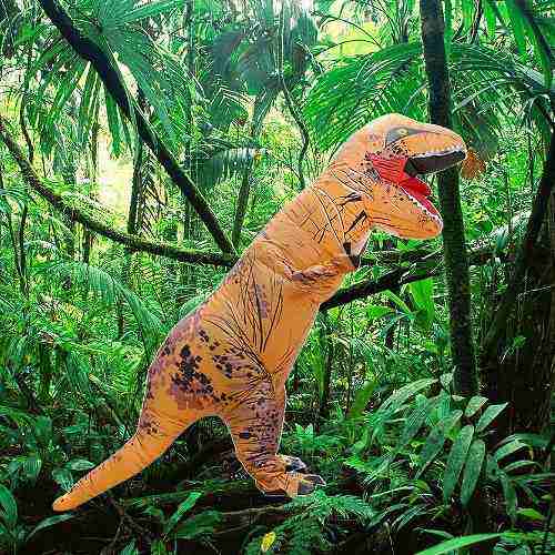 ハロウィン　ティラノサウルス　グリーン