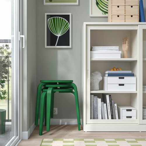 IKEA シルレ　ホワイト　ブラック　グリーン　三脚セット IKEA イケア スツール グリーン m70608132 KYRREシルレの通販はau PAY
