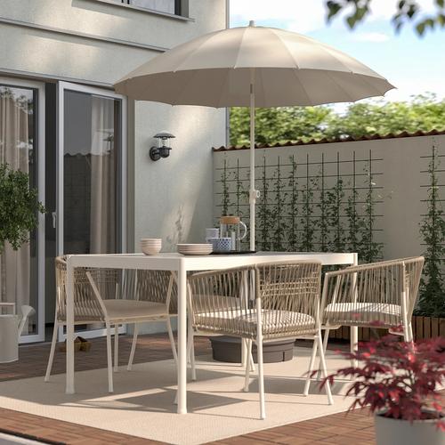 IKEA イケア パラソル 角度調節可能/ベージュ 200cm m10311817 SAMSO サムソー_1