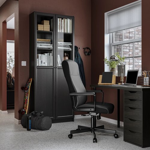 IKEA イケア 回転チェア ムールム ブラック黒 m40489395 MILLBERGET ミルベルゲット_3