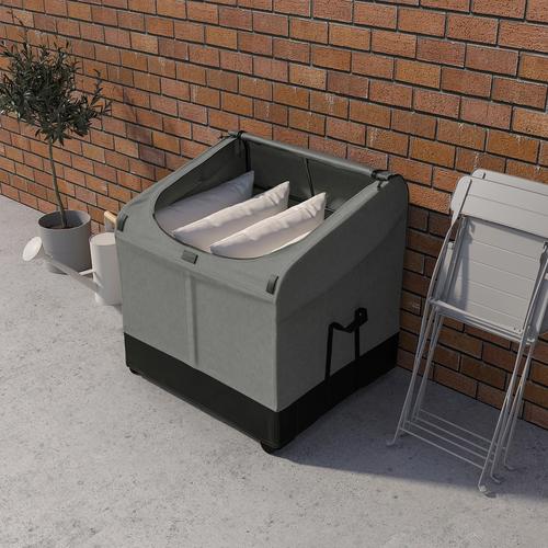 IKEA イケア 収納ボックス 屋外用 ダークグレー 78x72x79cm m40562908 VATTERSO ヴェッテルソー_3