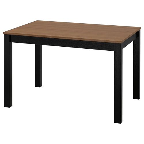 IKEA イケア テーブル ブラック/ブラウン 120x80 cm big20600794 ALHULTオールフルト