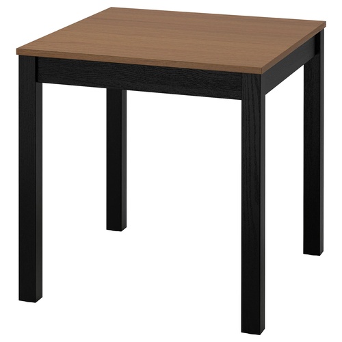 IKEA イケア テーブル ブラック/ブラウン 80x74 cm  big30600798 ALHULTオールフルト